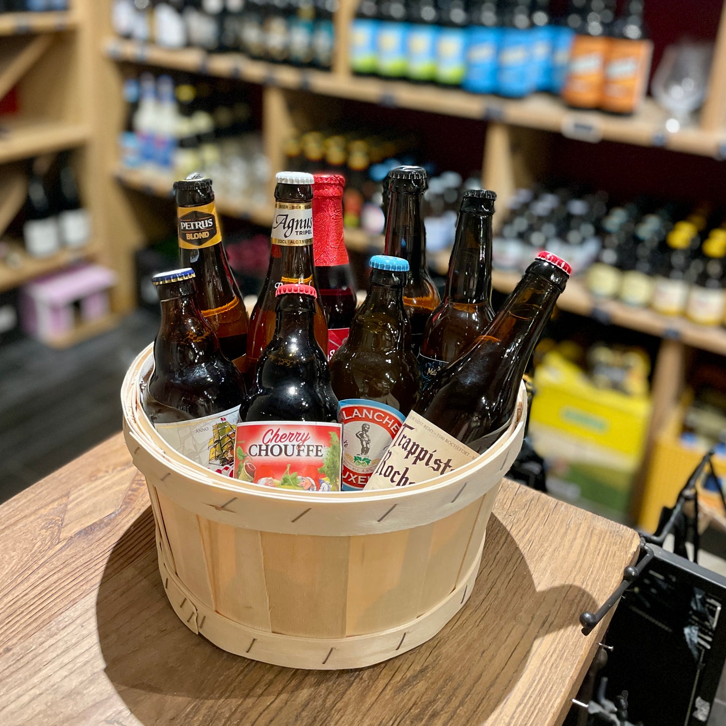 Bourriche avec 7 bières